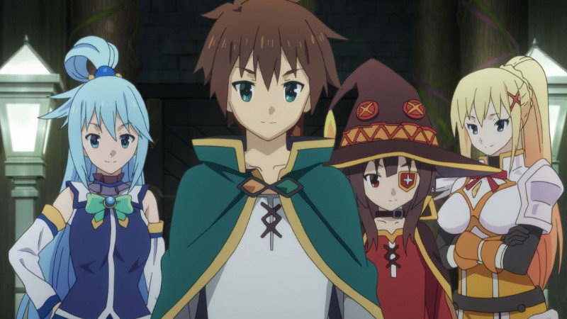 Die 10 interessantesten Anime-Serien, die auf einer Light Novel basieren konosuba_TL6.4
